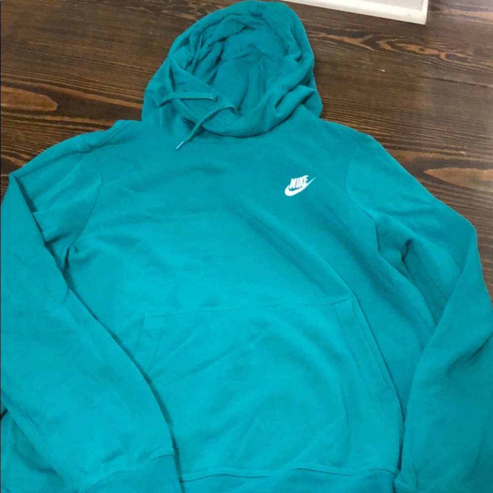 Nike Hoodie Teal - Large